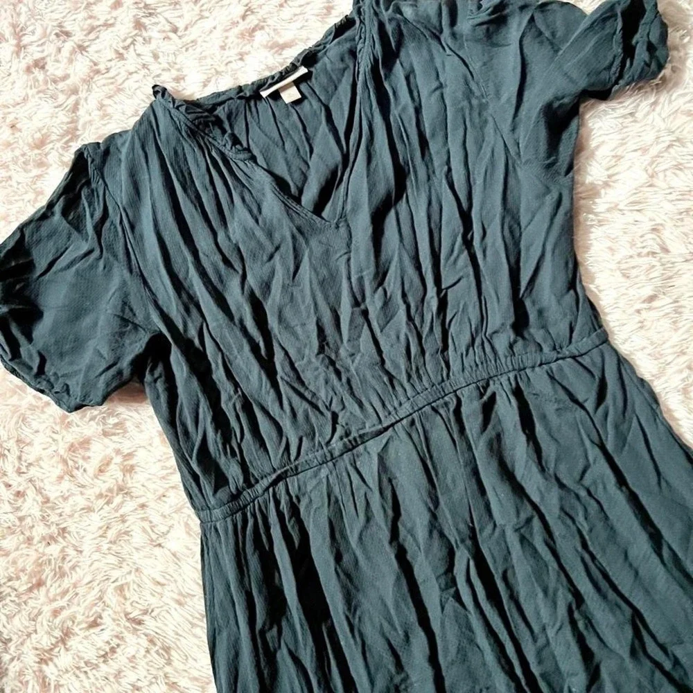 Whimsical Cottage Core Dark Fairy Milkmaid Tiered Dress Womens XL Gothic Prairie